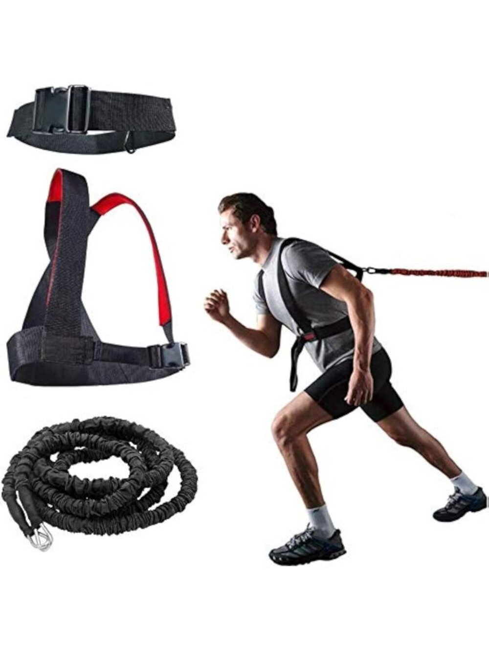 Explosive Resistance Training Rope for Speed, Stamina & Strength - Fitness Gear